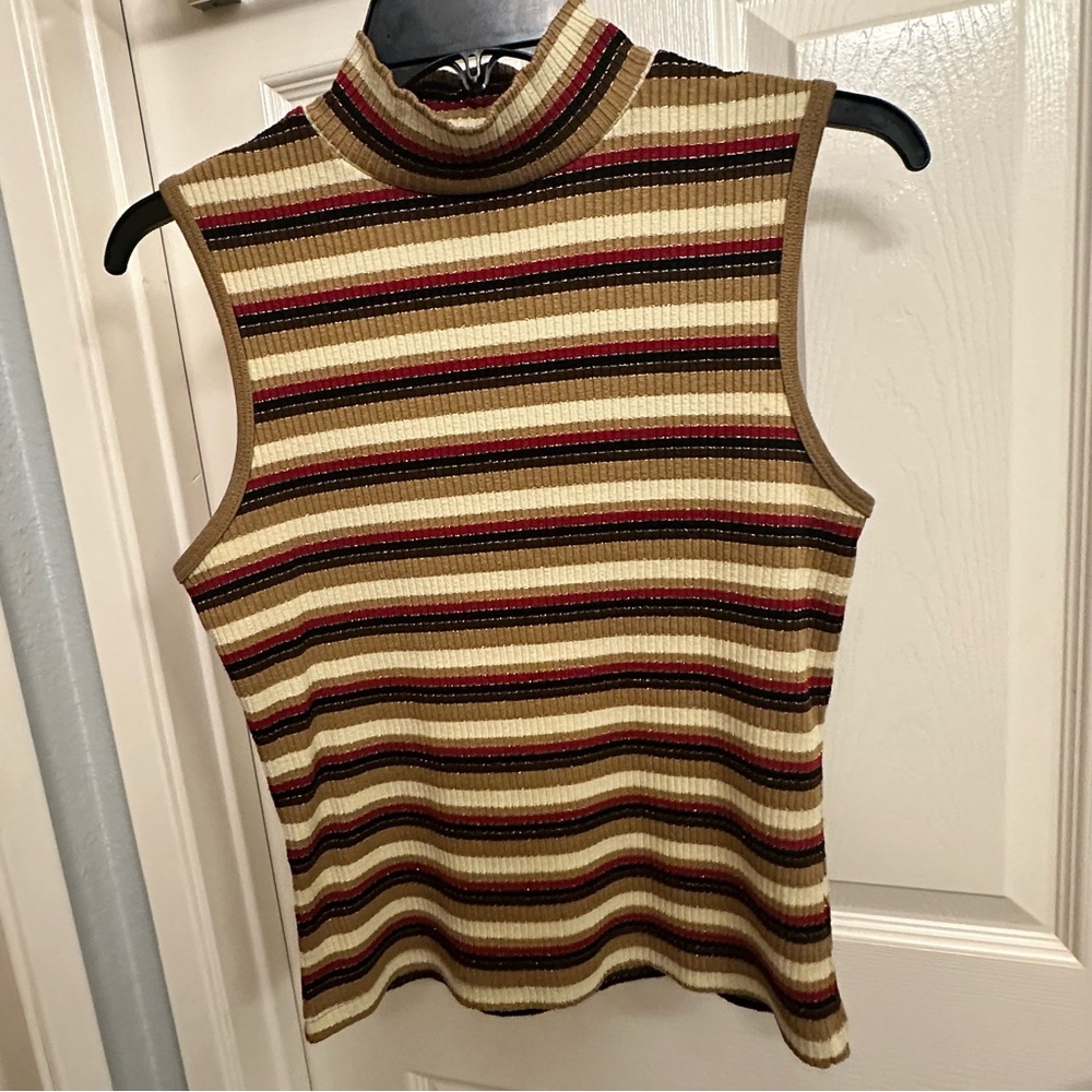 Y2K xhilaration striped sleeveless top